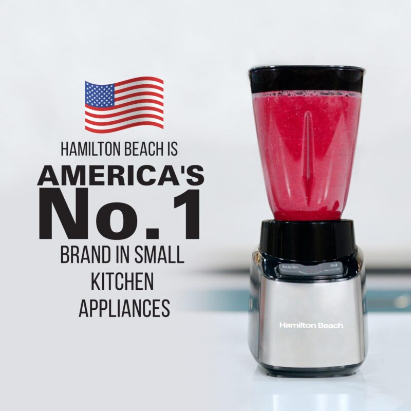 Hamilton Beach Bullet Mixer Grinder,Mixer/Grinder/Blender-Peak Power 650Watts,Blender For Smoothies And Juices/Smoothie Blender,Nutri Blender,Blender For Kitchen,Baby Food Blender,8Pc Set,Black - Image 7