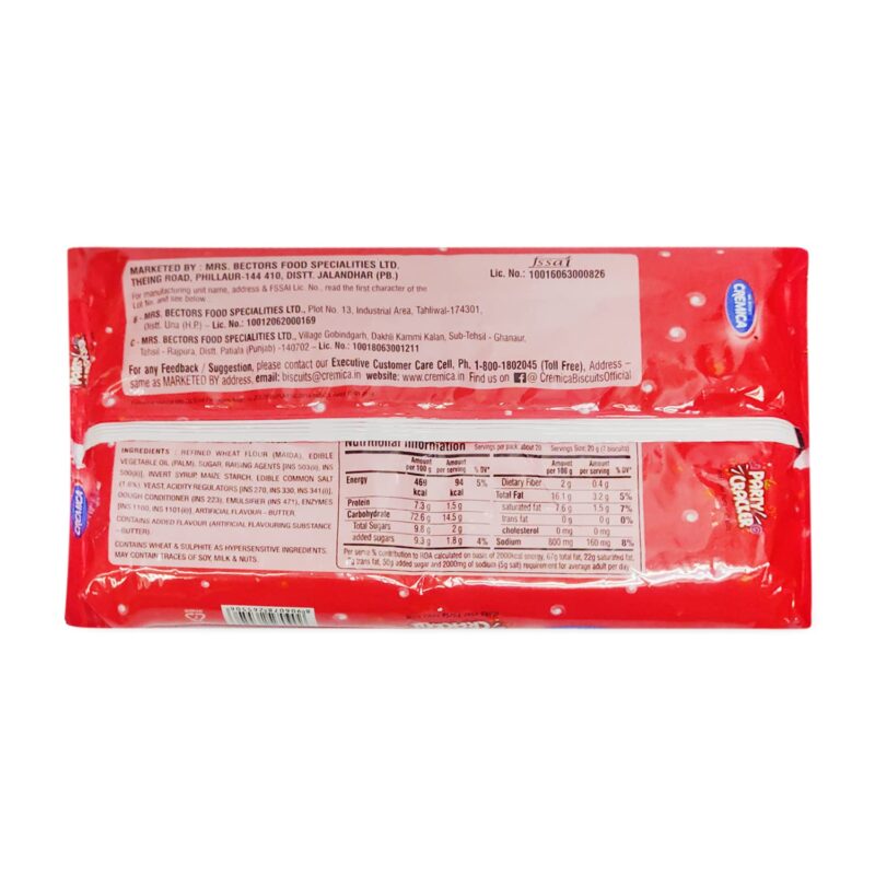 5x Cremica Party Cracker Plain Salty Biscuit, 400g each, Pack Of 5 - Image 3
