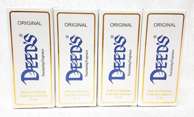 Almas Deeds Fresh Roll On Perfume, 8Ml Each (Pack Of 4) For Unisex - Image 2
