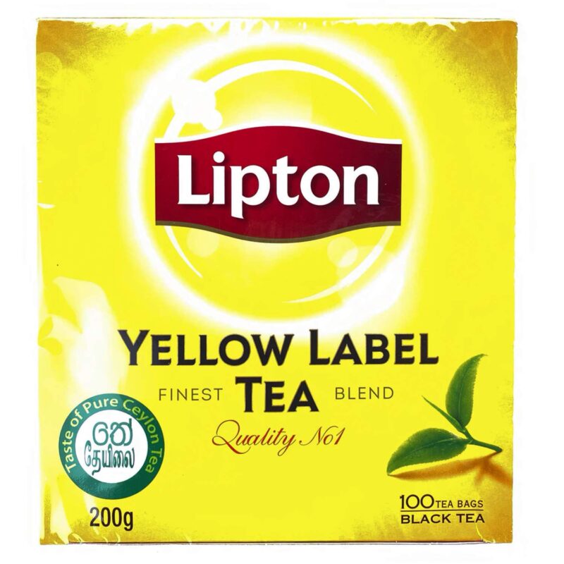 Lipton Label Rich, Natural Taste Yellow Tea, 100 Tea Bags, 200 Grams - Image 4