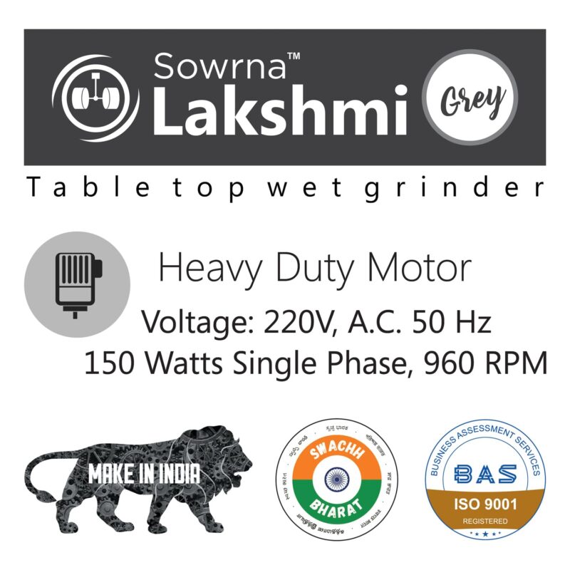 DGMR ENGG WORKS Sowrna Lakshmi Wet Grinder (White) - Image 2