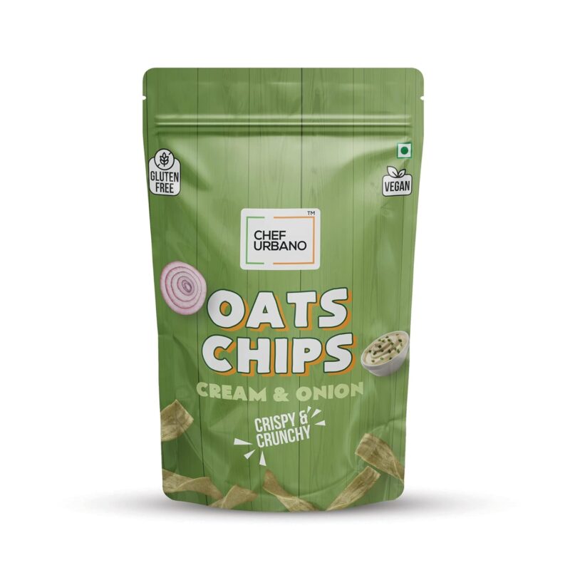 15x Chef Urbano Oats Chips Cream & Onion - 85g each - Pack of 15