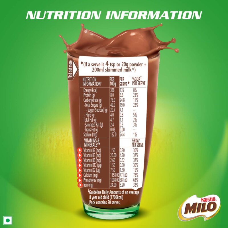 MILO Nestle Activ-Go Powder Health Drink- (Chocolate Flavour) Pouch, 400 G - Image 5