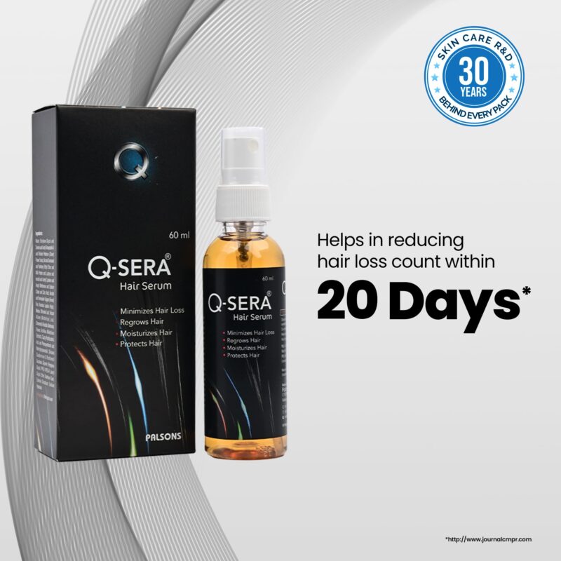 Q-Sera ORIGINAL Hair Serum (60 ml Pack) – Dermatologist-Recommended | Quicker Hair Fall Control solution | Strengthens Roots, and Promotes Thicker, Healthier Hair | Proven Choice| Superior over Redensyl , Procapil 3% & Capilla Longa Combinations |For Men - Image 6