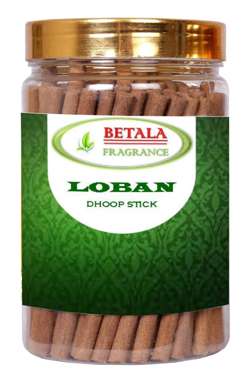 Betala Fragrance Loban Flavour Dhoop Sticks for Pooja, Pack of 200 Gm Dhup Batti with Holder, Agarbatti, Incense Stick, Sandal, Cones, Cup, Sambrani (200 Gm, LOBAN) - Image 4
