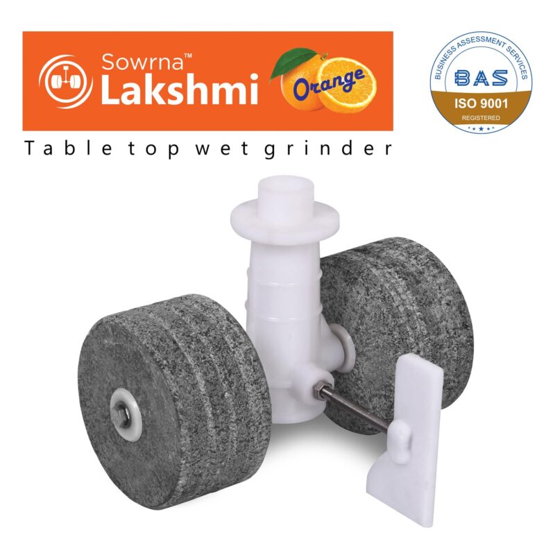 DGMR ENGG WORKS YJ666 150W Wet Grinder, Orange and Grey - Image 4