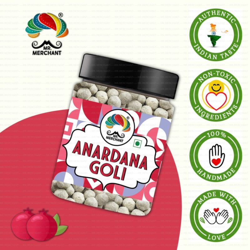 Mr. Merchant Pachak Anardana Goli Churan [Mouth Freshener, Digestive,After-Meal,Mukhwas](300 gm (Jar)) - Image 5