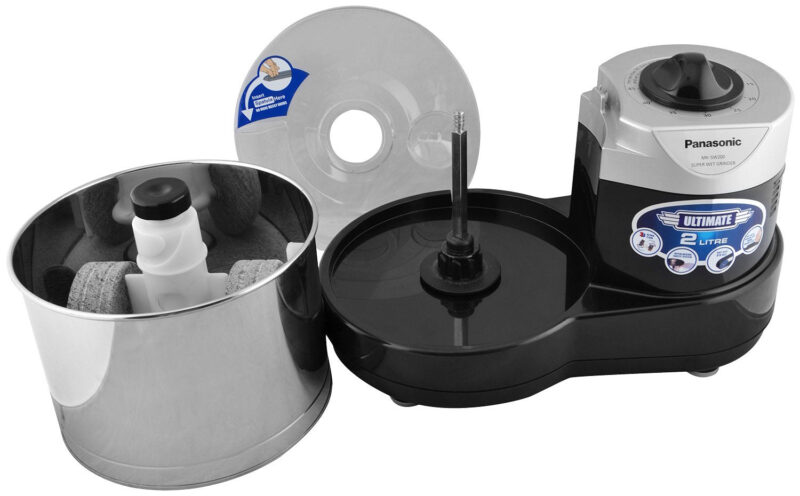 Panasonic Plastic Mk-Sw200Blk Wet Grinder, 2 L (Black) - Image 6