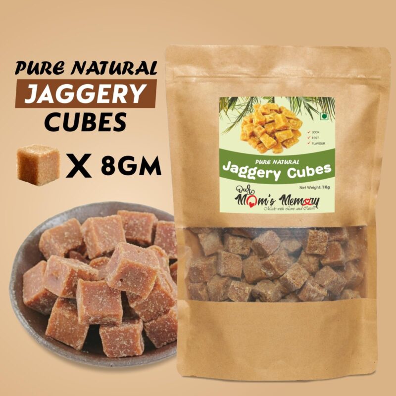 Our Mom's Memory 100% Pure Natural Jaggery Cubes, Pure, Natural, No Preservatives Added, Jaggery Cube, Gud Jaggery, Desi Jaggery (Gur, Gud) (1000 Gram) - Image 7