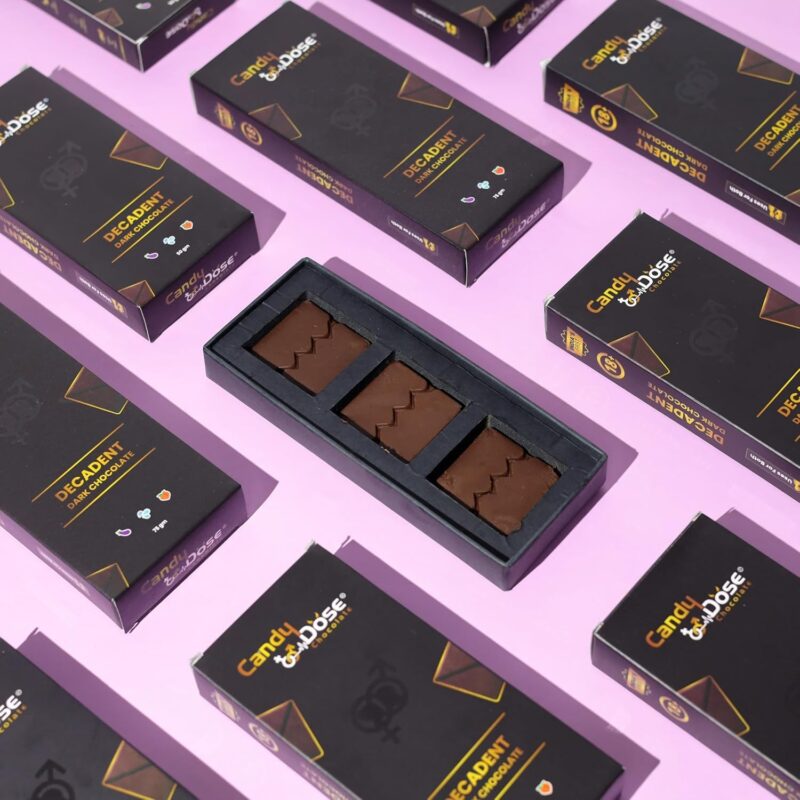 Mood Boosting Dark Chocolate Bar – Premium Rich Chocolate for Stress Relief, Focus & Energy Perfect Snack for Couples & Romantic Moments - 75GM (Pack of 1) - Image 5