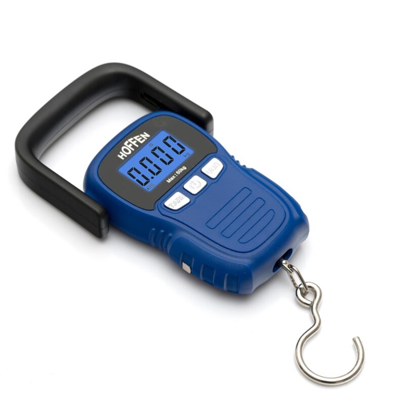 Hoffen Weight Machine for luggage, Easy to hold wide soft handle, 50 kg, Extra Strap and Pouch Included, Portable Digital weighing scale for gas cylinder, luggage, suitcase and bag for travel