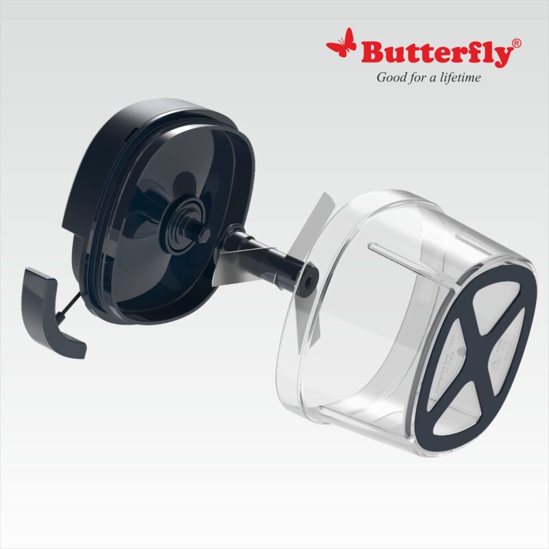 Butterfly Hero 500W Mixer Grinder And Vegetable Chopper, Grey - 500 Watts - Image 3