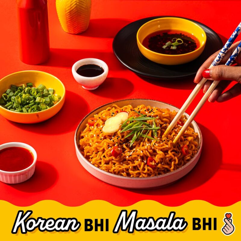 25x Masterchow K-chow Korean Masala Instant Ramen Noodles - 94g - Pack of 25 - Image 3