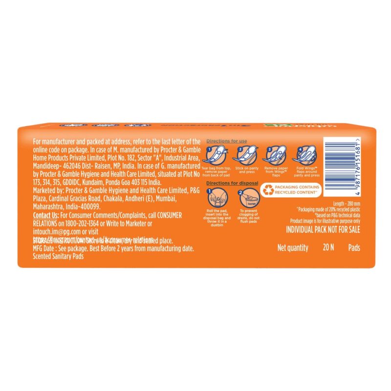 Whisper Choice Ultra Sanitary Pads,80 Xl Pads,Upto 100% Stain Protection All Day,Thin Pads With Magic Gel That Locks Liquid,Super Fast Absorption,Longer Length For Better Coverage,Disposable Wrapper - Image 2