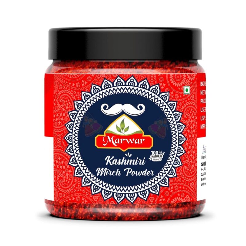 Marwar Kashmiri Red chili Powder (Kashmiri Lal Mirch Powder) (1KG)