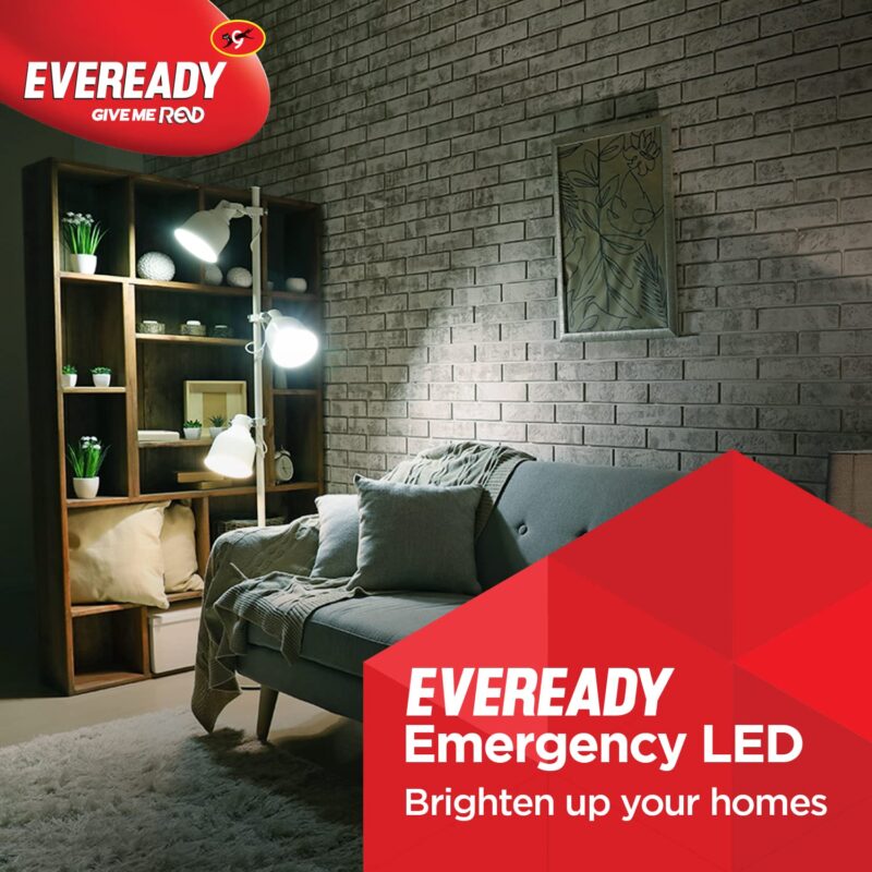 Eveready 9W B22D Emergency Inverter LED Bulb| Cool Day Light (6500K) | Energy Efficient| IBMS Technology | 4 Hour Battery Backup | Li-on Battery Inside - Image 3