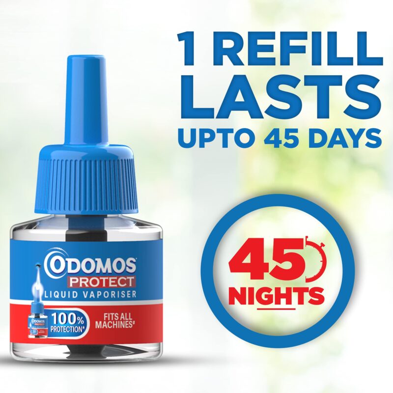 Odomos Protect Mosquito Repellent Liquid Vaporiser Refill (Pack of 6) | Fits all standard machines | Kills Dengue mosquitoes - Image 4