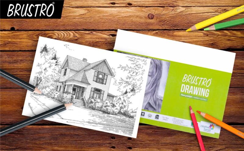 Brustro Artists' Drawing Paper 200 gsm 56 x 76 cm (20 sheets) - Image 2