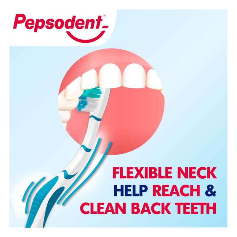 Pepsodent Sensisoft soft bristles manual toothbrush for adults - Pack of 3, Multicolor - for sensitive teeth and gums - Image 7