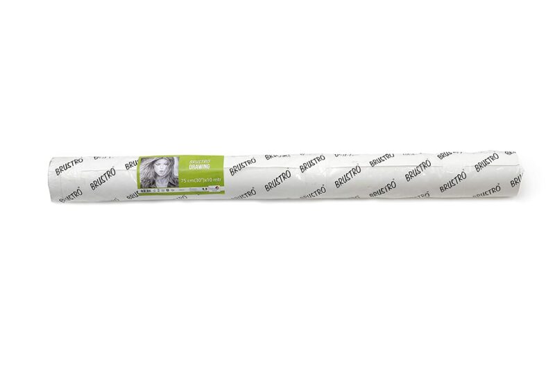 Brustro Artist Drawing Paper Roll 160 gsm. Size 75 cm(30") x10 mtr - Image 2
