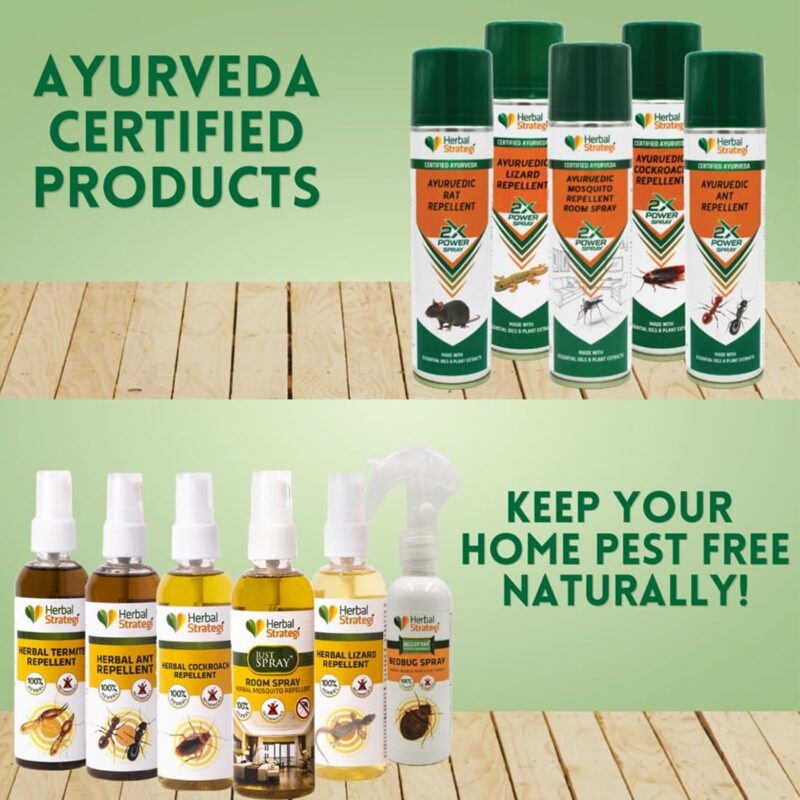 Herbal Strategi Mosquito Repellent Room Spray - 100ml (Pack of 2) | Effective against mosquitoes causing Dengue Zika Chikungunya | 100% Herbal and Chemical free | Baby and Pet safe | Ayush certified - Image 4