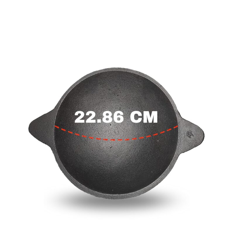 Praganiya Cast Iron Break Fast Combo Tawa 10 Inch And Appachatti 9 Inch Pre-Seasoned, Black - Image 6