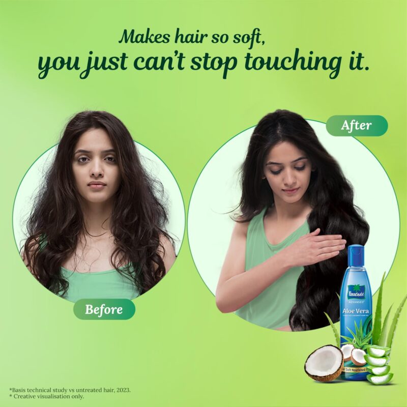 Parachute Advansed Aloe Vera Enriched Coconut Hair Oil, 250ml (Free 75ml) - Image 4