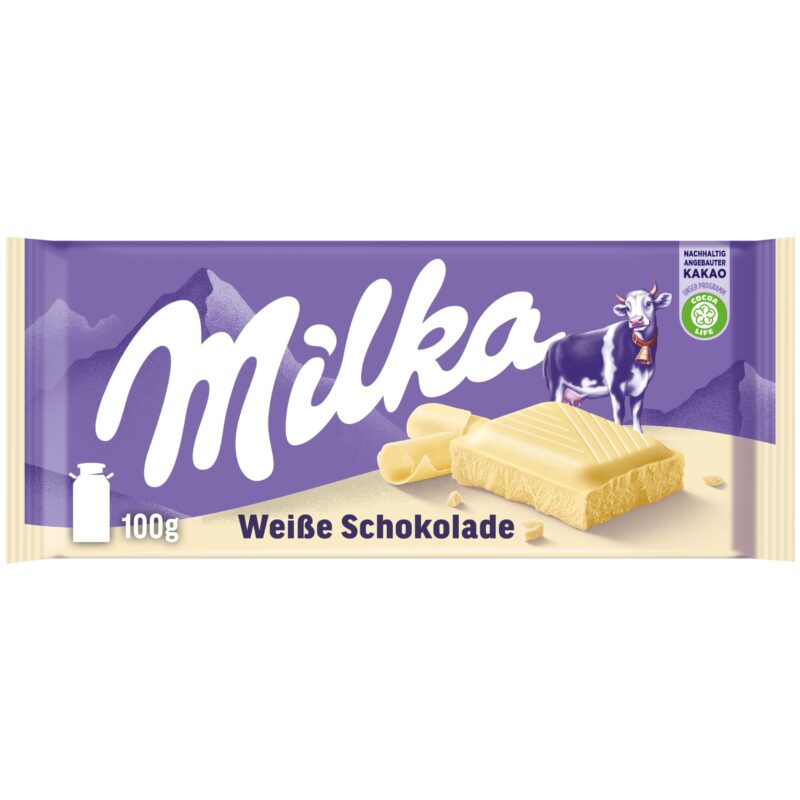 Milka White Chocolate Bar - 100g