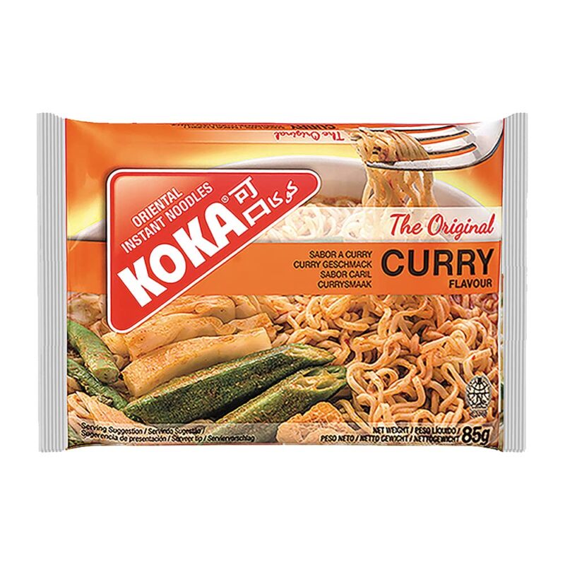 KOKA Instant Noodles - Curry Flavour(85 Gm X Pack Of 9) "(Halal Certified)" - No Artificial Colours - Image 6