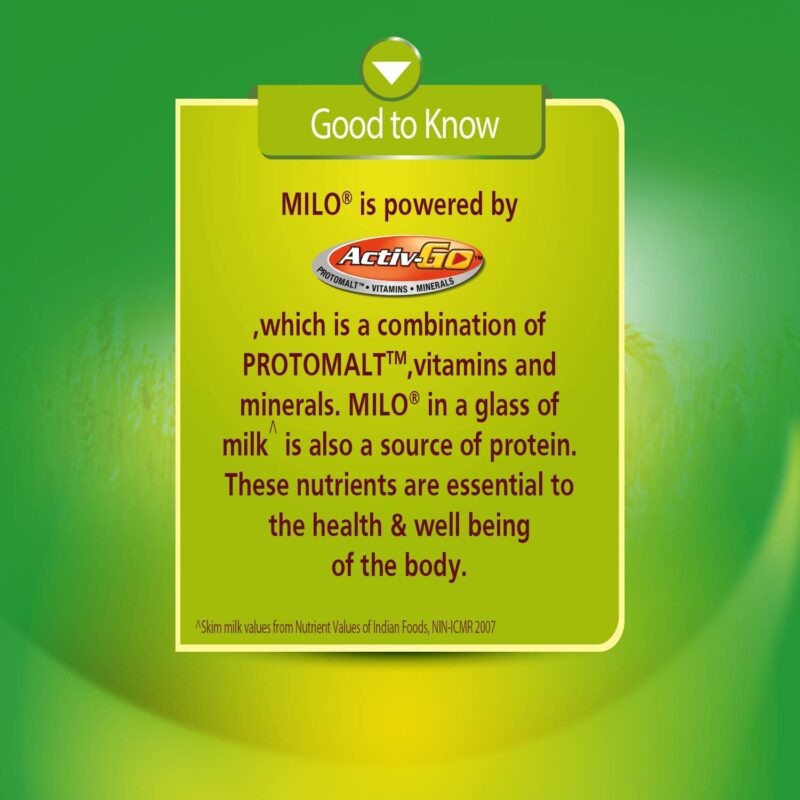 MILO Nestle Activ-Go Powder Health Drink- (Chocolate Flavour) Pouch, 400 G - Image 2