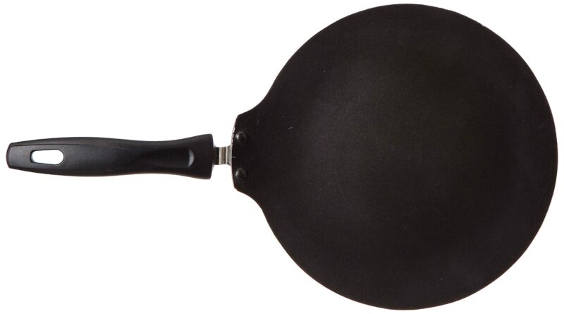 Prestige TTK OMG DLX Induction Base Non-Stick Aluminium Flat Dosa Tawa, 28cm, Red - Image 5