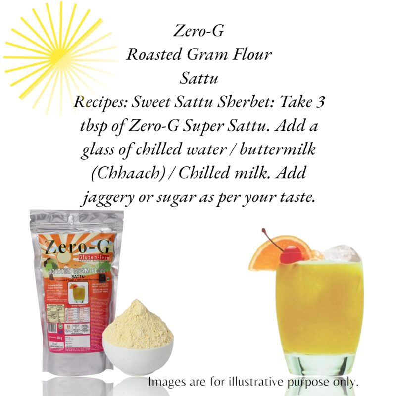 Zero-G Gluten-free Sattu (500g Pack) - High-Protein Hi-fibre Meal | Traditional Indian Wholesome Food/Drink | Gluten-Free Goodness | Promotes Digestive Health | Supports Healthy Gut - Image 7