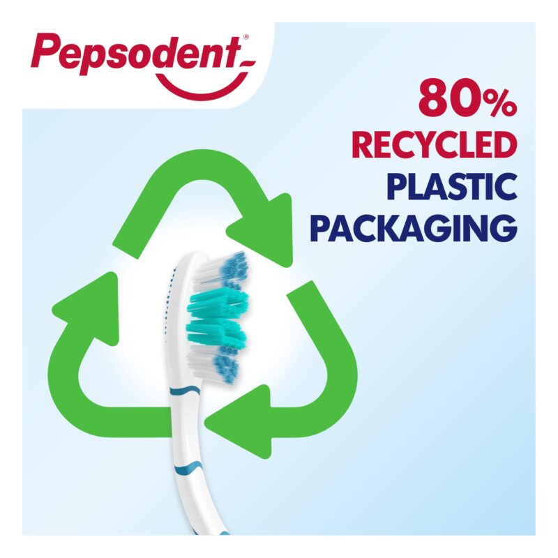 Pepsodent Sensisoft soft bristles manual toothbrush for adults - Pack of 3, Multicolor - for sensitive teeth and gums - Image 2