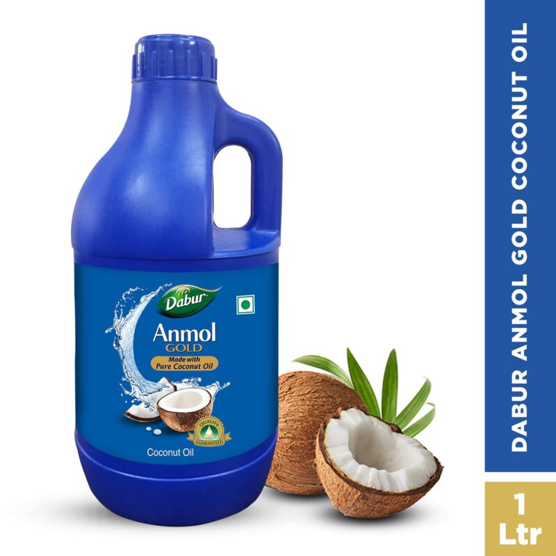 Dabur Anmol Gold 100 % Pure Coconut Oil - 1L | Natural | Nariyal Tel | Handpicked Sundried Coconuts | Multipurpose Oil - Image 7