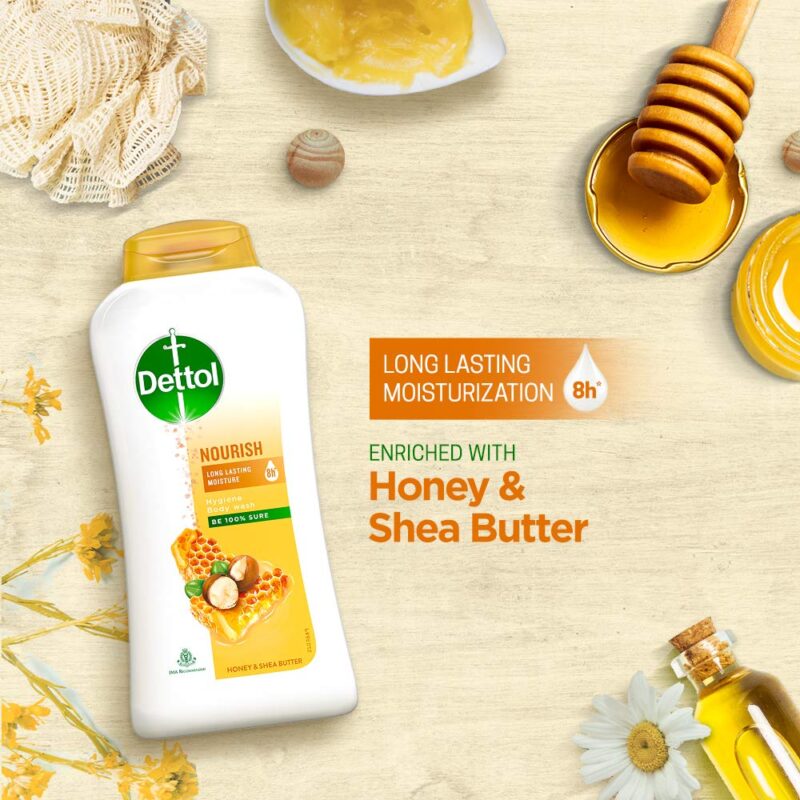 Dettol Body Wash and Shower Gel, Cool - 250ml and Dettol Body Wash and Shower Gel, Nourish - 250ml - Image 3