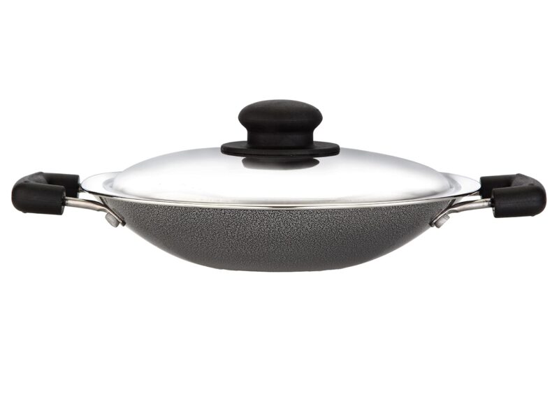 GREENCHEF Namo Nonstick Aluminium Cookware Appamchetty 200 mm with Stainless Steel Lid