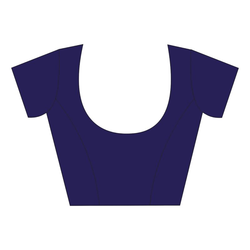 Vimla Women's Beige Turkey Art Silk Uniform Saree with Blouse Piece (7012 Beige_Free Size) - Image 2