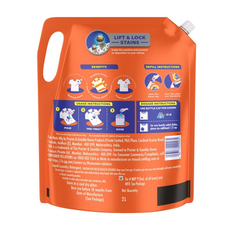 Tide Matic Liquid Detergent 2L Top Load Washing Machine - Image 2