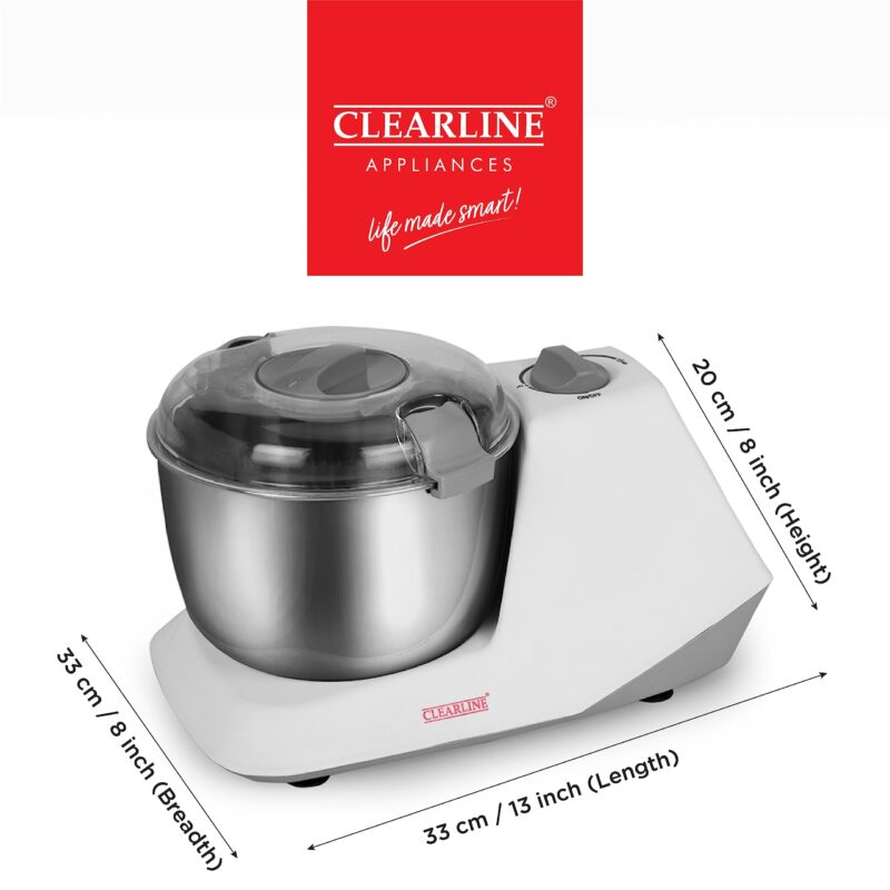 Clearline Automatic Electric Atta Kneader Dough Maker with Stainless Steel, Smart Atta Kneader Mixer and Dough Kneader Machine, Dough Mixer Machine with 650 Watts Power - Image 5