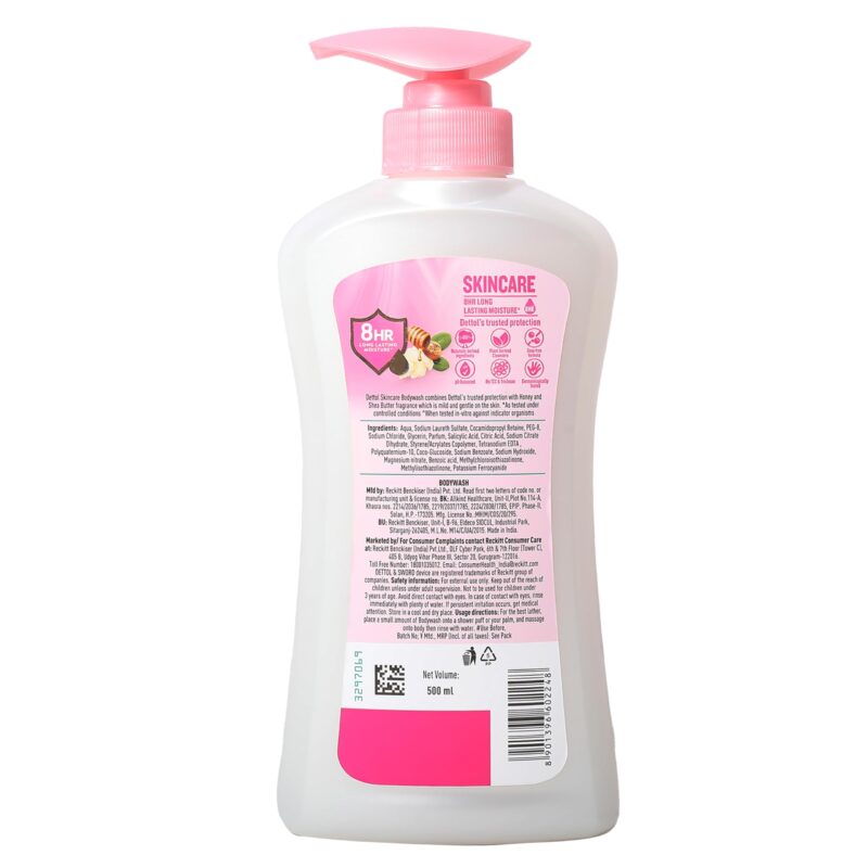 Dettol BODYWASH SKIN CARE 500 ml Box - Image 2