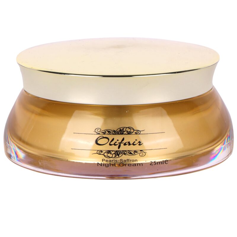 Olifair Pearls Saffron Night Cream for Men and Women,Skin Whitening and Dark Spot Removal-25 g (Pack of 1) - Image 4