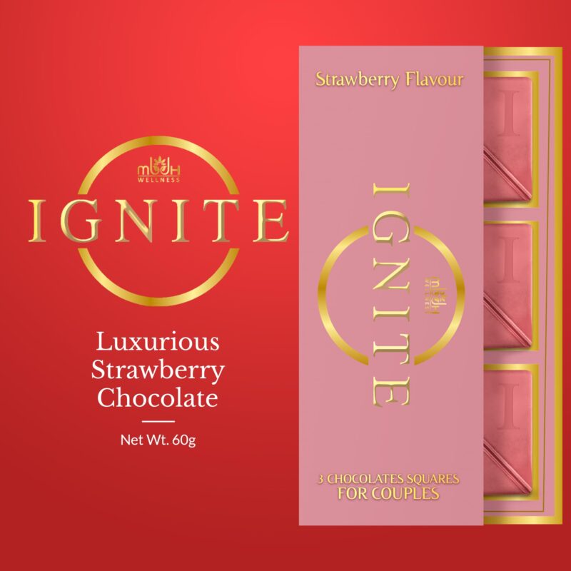MBDH Wellness Ignite Chocolate Bars(1 Box) Luxurious Strawberry Flavour Chocolate For Uplifting Mood & Vitality Ideal For Men & Women,Vegetarian And Gluten-Free Delight,110 Grams - Image 7