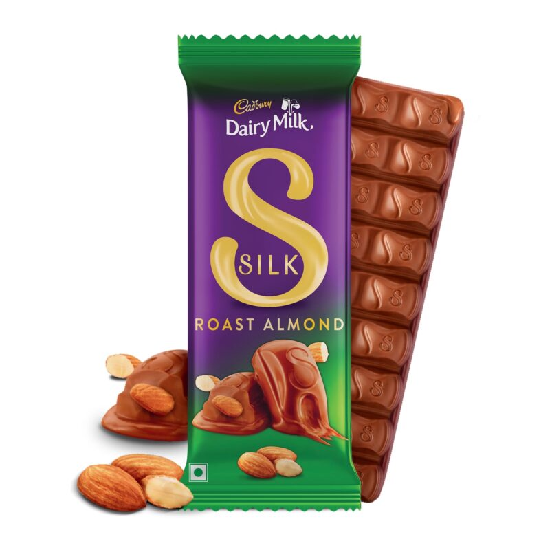 Cadbury Dairy Milk Silk Roast Almond Valentine's Gift Pack Chocolate Bars, 58 g