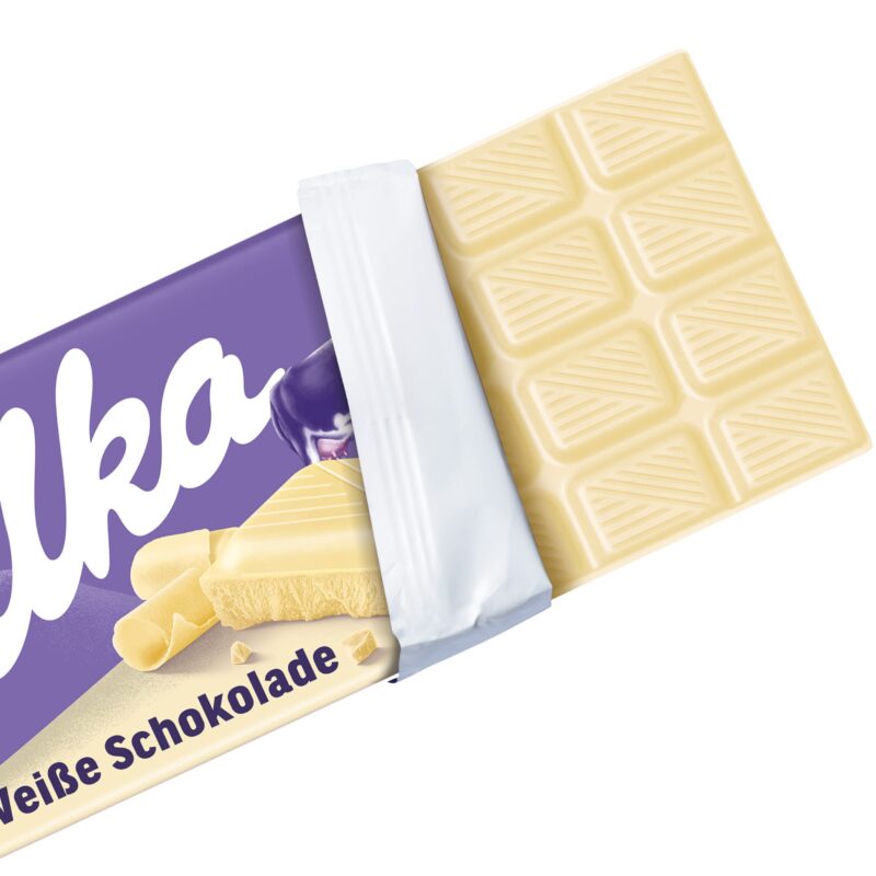 Milka White Chocolate Bar - 100g - Image 5