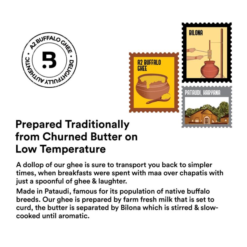 Barosi Premium Buffalo Ghee 500 Ml | Vedic Bilona Method | Churned From Curd | Pure & Natural | Farm Made In Small Batches | Glass Jar Packing - Image 5