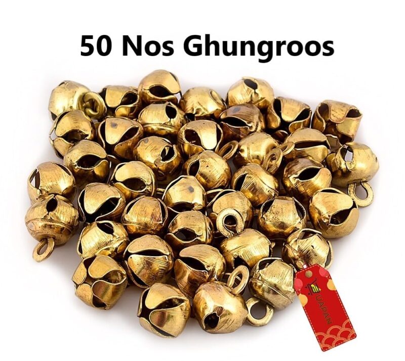 UAPAN Golden Iron Ghungroo Beads (50 Pieces) - Versatile Crafting and Decorative Elegance - Image 4