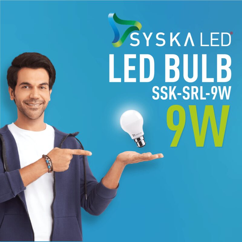 SYSKA Ssk-Srl-9W- Base B22D 9-Watt Led Bulb (Pack Of 6, Cool Day Light) - Image 2