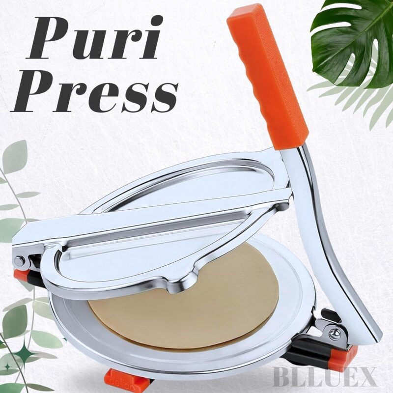 BLLUEX Premium Multi-Purpose 17cm Roti Maker,Manual Press for Chapati, Puri, Khakhra, Papad, Pathiri for Flatbread | Easy to Use HomeMade - Image 4