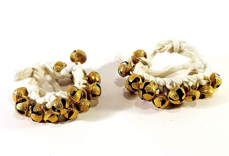 | PRANCHI | Dance Ghungroo |15 + 15| Ghungroo White Cotton String | Bell, Ghungru 1 Line White cotton string, Ghungroo 1 Line | Paijania | Pazeb | Kathak Indian Classical Dance