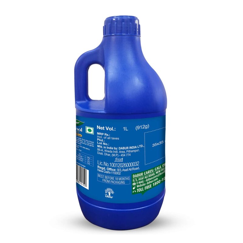 Dabur Anmol Gold 100 % Pure Coconut Oil - 1L | Natural | Nariyal Tel | Handpicked Sundried Coconuts | Multipurpose Oil - Image 3